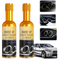 Bixmk 2Pcs Catalytic Converter Cleaner Auto Parts Engine, Exhaust System Pipe Carbon Removal Cleaner Treatment Additive Oil, Fuel System Treatment Oil Additive For Gas And Diesel Car