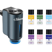 Shonoppy Smart Car Air Freshener Diffuser,Car Aroma Diffuser Air Freshener Spray Automatic With 6Pcs Cologne Aromatherapy Oil