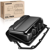 A-Premium Transmission Oil Pan With Drain Plug & Gasket Compatible With 62Te 6-Speed Automatic Transmission & Chrysler Pacifica 200 Sebring Town Country & Dodge Avenger Journey Grand Caravan