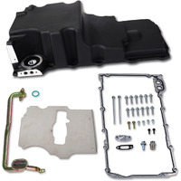 Jghyperx 302-2 81073 Ls Swap Retrofit Engine Oil Pan Kit Aluminum Compatible With Chevy Ventura Omega Camaro Nova F-Body G-Body 1964-1992 Ls1 Ls2 Ls3 Ls6 5.3L 5.7L 6.0L 6.5L V8 Engines Black