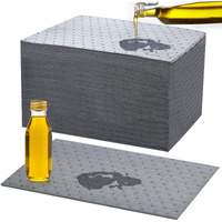 Kidum 120 Pcs 15 X 19.7 Inch Oil Absorbent Pads Oil Mat Absorbing Automotive Water Absorbent Mat Oil Spill Mat For Absorbing Protecting Home Garage Basement (15 X 19.7 Inch)