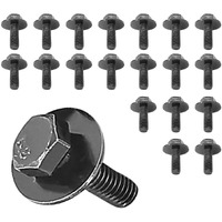 71315-122382A 20X M6 Hex Head Sems Body Bolts, 1.0 X 20Mm Loose Washer, For Transmission Pan, Oil Pan With 17Mm Washer, Replaces Oem 11504570, Screws For Toyota, Subaru, Dodge & More