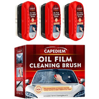 Capediem 2025 New Automotive Oil Film Cleaning Brush New Glass Coating For Windshield Glass Oil Film Remover, Strong Front Windshield Remover For Windshields Improves Clarity And Visibility