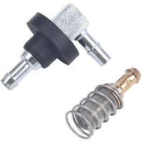 Jadsorbobi Fuel Elbow 1/4"" Line 90 Degree Gas Tank Fitting With Rubber Grommet & Fuel Tank Pickup Screen, Fits 1/2-Inch Drilled Hole, Leak-Free Seal For Fuel, Oil, Water, And Coolant
