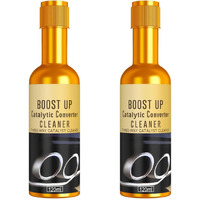 2Pcs Catalytic Converter Cleaner Kit,Boost Up Catalytic Converter Cleaner Auto Parts Engine,Fuel And Exhaust Pipe Cleaners,Fuel System Treatment Oil For Gas And Diesel Car