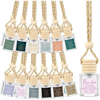 Funnymoom 24 Pcs Appreciation Gifts Bulk Car Air Freshener Diffuser Empty Glass Essential Oil Diffuser For Thank You Inspirational Motivational Employee Coworkers Staff Teachers