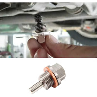Jaronx M14X1.5 Magnetic Oil Drain Plug, Aluminum Magnetic Sump Nut Oil Bolt Compatible With Honda, Civic, Pilot, Odyssey, Hyundai, Acura, Mazda, Kia, Mitsubishi, Ford, Gm With 14X1.5 Threaded