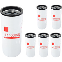 Lf14000Nn Oil Filter Compatible With Cummins Isx Ism X12 X15 M11 Qsx Qsm Qst Diesel Engines Replaces Lf9080 Lf9001 P559000 4367100 Bd7154 57746Xd (6 Pack)