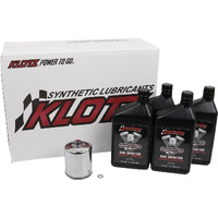 Klotz 20W/50 Synthetic Motor Oil Change Kit For Evolution Big Twin 1984-1999 (4-Quart Basic Kit)