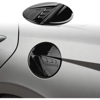 Anfokas Compatible With Hyundai Elantra 2025 2024 2023 2022 2021 Accessories Sporty Car Exterior Gas Fuel Tank Cover Trim Oil Filler Gas Door Cap -Glossy Black