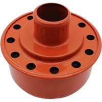 Oil Breather Cover, Orange Round Valve Cover Breather Cap In Style Sbc Bbc Sbf 327 350 302 454 502