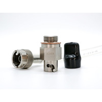 Curtis Valves M18-1.5 Thread Oil Drain Valve Fits: 2022-2024 Can-Am Maverick X3, Silver