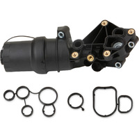 Miliparts Engine Oil Cooler Filter Housing Assembly Adapter Kit With Oil Filter Gasket Sensor Adapter Compatible With Audi Ttrs Mk2 Vw New Beetle Golf Jetta Rabbit 2.5L Oe Part 07K115397A 07K115397B