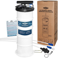 Firstinfo A1102Usy3 Patented 6.5L / 1.7 Gallon Pneumatic/Manual Oil Vacuum Extractor | Oil Change Pump | 47 Inch Tube | Taiwan