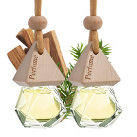 Car Air Freshener, Hanging Diffuser For Car Interior, Long-Lasting (60+ Days), Non-Toxic & Giftable (Diamond Bottles (2    0.27 Fl Oz), Sandalwood Vanilla)