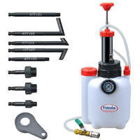 Prokomon 3 Liters Transmission Fluid Pump; Fluid Transfer Pump; Manual Oil Pump; Oil Filling Filler System Tool With 8 Pcs Adapters