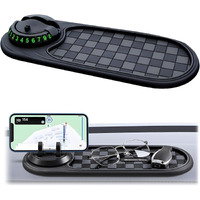 Multifunction Car Anti-Slip Mat Dashboard Tray Decorations Sticky Pad,Multifunction Car Anti-Slip Mat Auto Universal Phone Holder For Phones Sunglasses Keys Gadgets (A.)