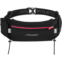 Fitletic Running Belt With Side Pocket, Loops For Energy Gels, Race Bib Number Holder. Waist Pack Water Resistant Phone Holder. Model Ultimate Ii