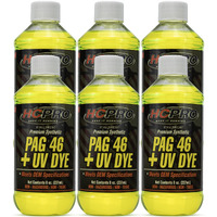 Hcpro Pag 46 Uv Dye A/C Compressor Oil - High-Viscosity Leak Detection Lubricant For Auto A/C Systems, Professional-Grade Pag 46 Lubricant For Compressor Protection & System Maintenance (6)