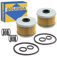 Oil Filter Kit Compatible With Honda Fourtrax 300 Trx300 Trx300Fw Trx300Ex Trx400Ex Rancher 350 Foreman 400 450 500 520 Racher 420 Pioneer 500 520 Trx400Fw Trx420 500 520 (Pack Of 2)
