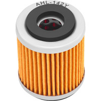 Ahl 142 Oil Filter For Yamaha Yfm350Fx Wolverine 350 1996-2005 Fm350Fw Big Bear 346 1990-1998 Yfm400F Kodiak 401 1993-1999 (Yellow)