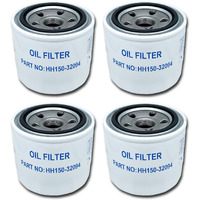 Oil Filters Hh150-32094 Compatible With Kubota Bx2200D Bx22D Bx23D B20 B21 B26 Zd1211 Zd25 Zd28 Zd326 Zd331 Zg327 B5100 B5200 B6100 B6200 B7100 B7200 Tractors - 4 Pack