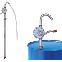 55 Gallon Drum Pump, Hand Oil Transfer Pump,Upgraded All-Aluminum Package, For Fuel Barrel, Non-Corrosive, Diesel, Kerosene, Light Oil, Heavy Oil,Fits 5 To 55 Gallon Drums