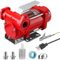 110V Ac Gasoline Fuel Tranfer Pump, 10Gpm Self-Priming Oil Transfer Pump, Overheat Protection, Explosion-Proof, Built-In Bypass. Suitable For Gasoline, Diesel, Mineral Oil, Kerosene.
