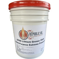 Republic Oil Ep00 Extreme Pressure Multi-Purpose Lithium Industrial Grease 35Lb