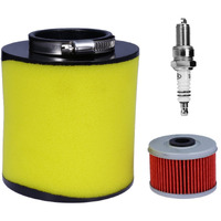 Saihisday 17254-Hn5-670 Air Filter, Oil Filter & Spark Plug For Honda Rancher 350 Trx350Te / Trx350Tm / Trx350Fe / Trx350Fm Foreman 400 450 Trx400Fw Trx450S/ Trx450Es Trx450Fe / Trx450Fm