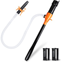 Gexihodie Portable Electric Siphon Pump For Gasoline, Battery Operated Fuel Transfer Pump, 3.5Gpm Flow Gas Diesel, Oil Extractor - Ideal Fluid Transfer Pump For Water