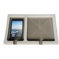 Next Level Inc | 13Mm Phone & Accessories Boat Double Dash Holder | Seadek | Adhesive Backing | Separate Compartments For Phones & Fishing/Boating Tools | (Mica/Terra)