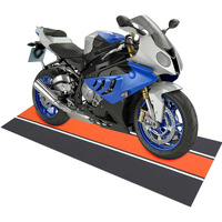 Drydiet Motorcycle Mat Garage Floor Rug Washable Parking Mats For Garage Floors Non Slip Oil Absorbent Pad Rubber Backing Layer Protects Floor From Spills Drips Stains(78 X 31 Inch,Cycle Style)