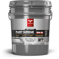 Triax Fleet Supreme 10W-30 Esp Ultimate Full Synthetic, Friction Modified, Api Ck-4, Heavy Duty Diesel Engine Oil With Moly, Performance Boosted, Compatible With Powerstroke Engines (5 Gallon)