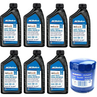 Acdelco Dexosd Oil Change Kit 0W-20 Light Duty Diesel Engine Oil 19370138, 10-9277 And Ac Delco Pf66, 55495105, 19391402 Oil Filter (See Description For Compatible Vehicles)