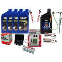 F75 F90 F115 Outboard Service Maintenance Kit, 10W-30 4M Oil Change Kit, Marine Gearcase Lube, Filters, Fits Yamaha 2006+ Models