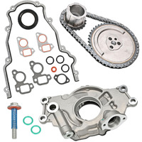 Ls High Volume Oil Pump Timing Chain Kit W/Gaskets M295Hv Fit For Chevy Gm 4.8L 5.3L 5.7L 6.0L Ls1 Ls2 Ls3 L96 Lm7 Lr4 Lq4 Gen 3 4 V8 Engine 1997-2013