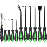 Ftihtry 11-Piece Pick Set And Hook Set With Scraper And Magnetic Telescoping Tool, Pick Set For Automotive Electronics Maintenance Hoses Gasket