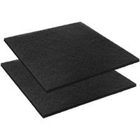 Saillong 2 Pcs 22'' Oil Drain Splash Pad, No Splatter Pad Square Pad For Car Changing Oil Transmission Drain Pan, Black