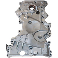 Priprilod Engine Oil Pump Timing Chain Cover 213502E740 Compatible With Hyundai Elantra Kona Veloster 2.0L L4 2017-2021 Compatible With Kia Forte 2.0L L4 2017-2020#21350-2E740