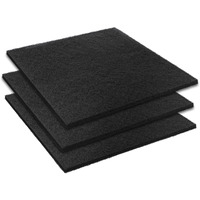 Saillong 3 Pcs 22'' Oil Drain Splash Pad, No Splatter Pad Square Pad For Car Changing Oil Transmission Drain Pan, Black