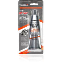 Visbella High Temperature Rtv Silicone Gasket Maker, Sealed Oil Resistant Waterproof Quick Dry Liquid For Bonding Internal Combustion, Steam Turbines, Automotive Engine Parts 3.7Oz (Grey)