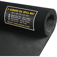 Golener Oil Spill Mat - Garage Floor Mat, Absorbent Oil Pad, Premium Maintenance Mat, Waterproof, Contain Liquid, Protect Garage Surface From Spill & Stain, Reusable, Washable, Durable, Black, 29   X36