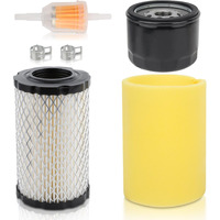Carbbia Oil Filter Air Filter Tune Up Kit For John Deer Z345 Z345R Z345M Z235 Z355R Z335E E120 Lt150 For 31L777 31M977 31Q777 For Husqvarna Yta22V46 Yth22V46 Yta18542