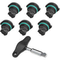 Dptool Oil Drain Plug 7 Pack Kit Compatible With Gm Chevrolet Cadillac 2019-2021 Oil Pan Drain Plug With Oil Drain Plug Removal Tool Replace 12713651 55498782