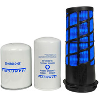 Xyzil Oil Change Air Fuel Oil Filter Kit 30-00471-20 30-01090-05 30-00463-00 Compatible With Carrier Reefer 7300 7500 Air Filter Fuel Filter Oil Filter Set