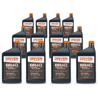 Driven Racing Oil Br40 Conventional Break In Motor Oil 10W-40 (12 Quart Bottles)