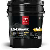 Triax Powerflow Mv 46 Premium Hlp Hydraulic Oil, 6000 Hour Extended Life, Double Anti-Wear, True All Season, -40 F Pour Point (5 Gallon Pail)