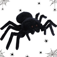 Hydren Giant Stuffed Spider Toy Huge Realistic Black Spider Stuffed Animal Plush Pillow Funny Prank Toys(15.75 X 9.84 Inch)