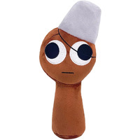 Partyage Sprunki Plush, Brud Sprunki Plushies Cute Stuffed Animals Pillow Plush Figure Sprunky Toys Doll Fun Gifts For Kids Adult Playtime Christmas Birthday(Brown)